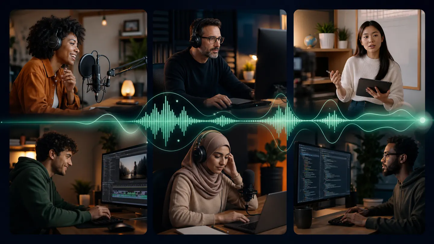 Community of podcasters, educators, video creators, and developers